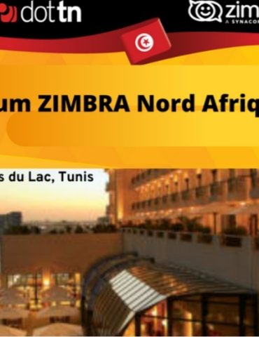 it event 1 DOT TN et l'équipe Zimbra EMEA vont présenter l' événement "Zimbra 9 en Tunisie" qui aura lieu le 30 Mars 2022 à l'hôtel Occidental Lac à 16H30