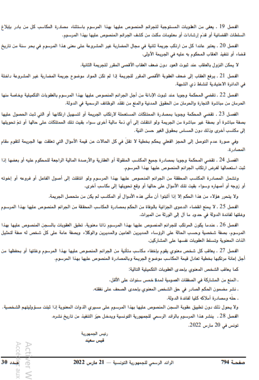 العقوبات 2 تفاصيل مرسوم مقاومة المضاربة غير المشروعة والعقوبات الممكنة