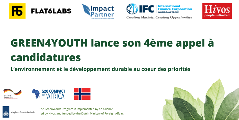 2 Green4Youth lance son 4ème appel à candidatures L’environnement et le développement durable au coeur des priorités.