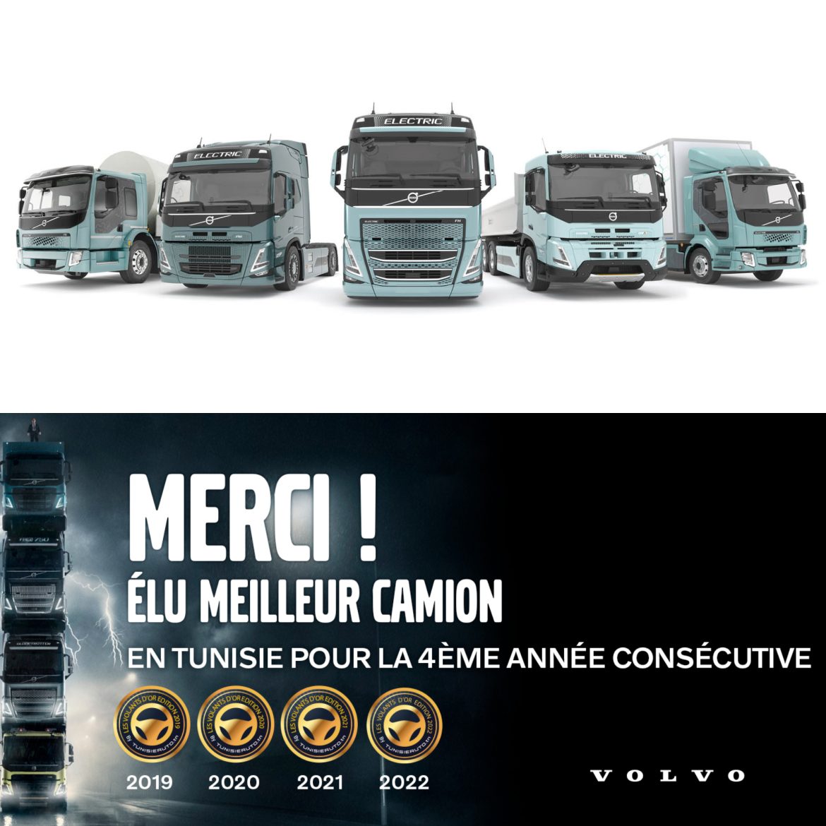 InShot 20220616 172121774 Volvo meilleure marque camion 2022 pour la 4e année consécutive!