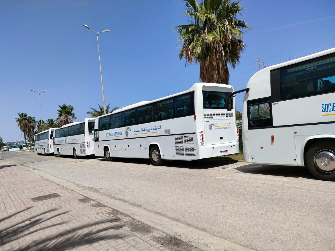 النقل تعزيز أسطول الشركة الجهوية للنقل بسليانة بـ 6 حافلات جديدة