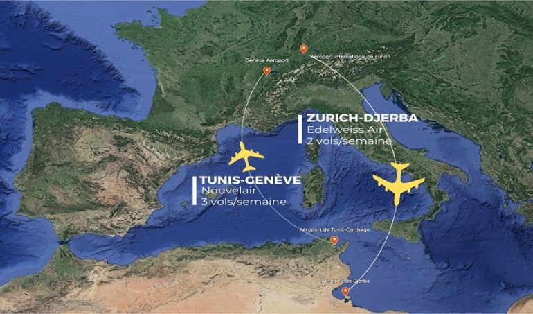سويسرا رحلات جوية إضافية بين تونس وسويسرا ..