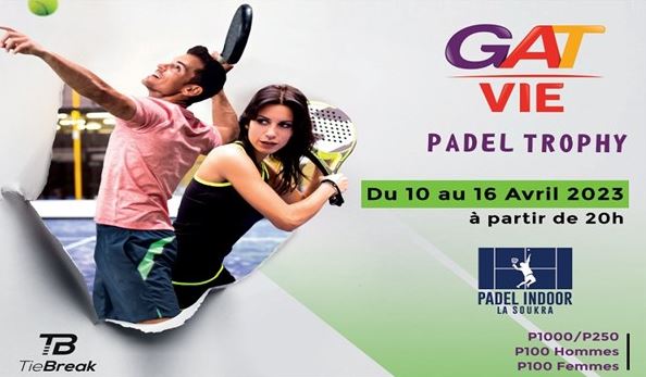 غاتتت GAT VIE organise son premier tournoi de Padel le « GAT VIE Padel Trophy »