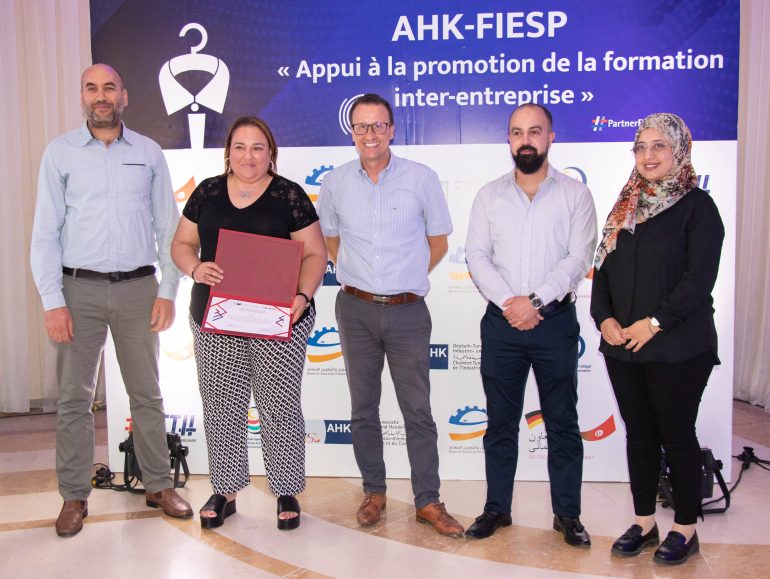 IMG 9855 اختتام مشروع " AHK FIESP " وشراكات فاعلة بين مراكز التكوين المهني وشركات النسيج الخاصة