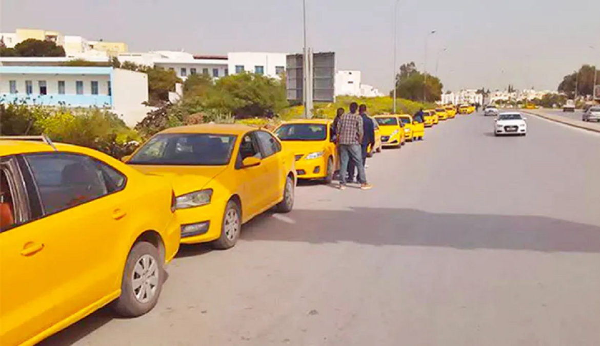 Sans titre 31 Un sit-in des taxis individuels