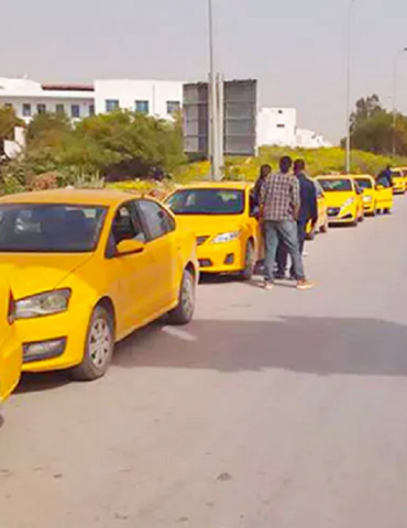 Sans titre 31 Un sit-in des taxis individuels