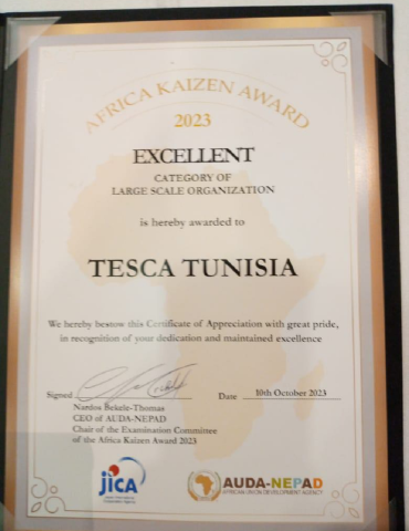 Sans titre 165 Deux entreprises tunisiennes remportent les premiers prix de " l’Africa Kaizen Awards 2023"