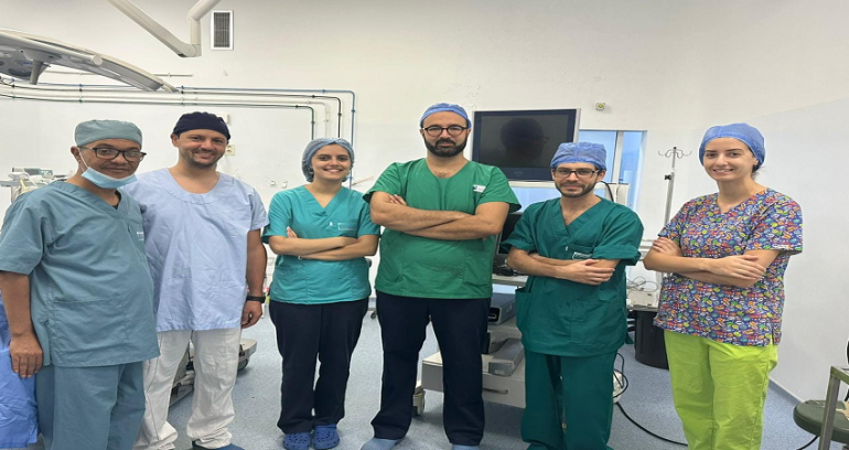طبي 1 فريق طبي ينجح في إجراء عمليّة استئصال ورم بالفص السفلي للرئة اليسرى