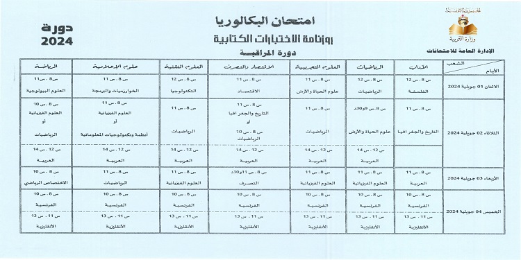 concours du baccalaureat controle concours nationaux : le calendrier des examens dévoilé