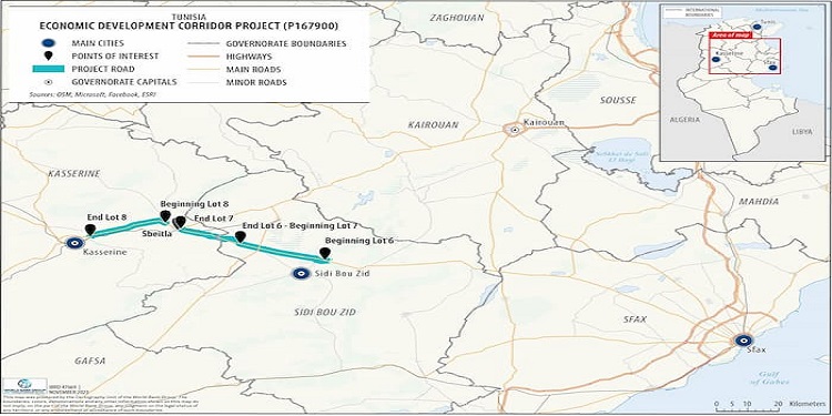 Corridor Kasserine Sidi Bouzid Sfax 2 Corridor Kasserine/Sidi Bouzid/Sfax : la BM s’apprête à contribuer au financement du projet après sa visite