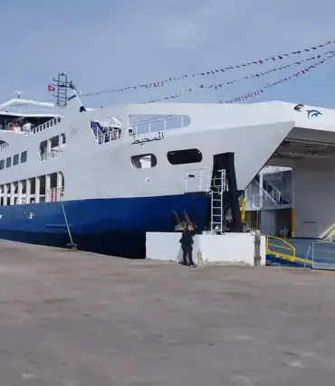 lm Première desserte, dimanche, du nouveau navire "L'Océan"