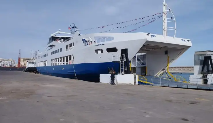 lm Première desserte, dimanche, du nouveau navire "L'Océan"