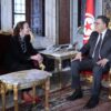 رئيس البرلمان يبحث مع سفيرة فرنسا التعاون البرلماني والأوضاع في فلسطين