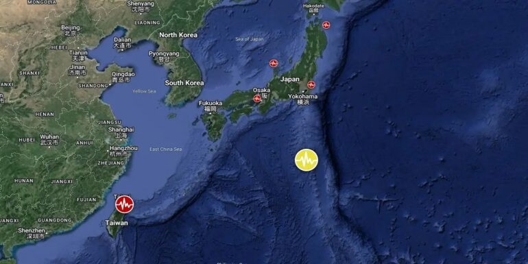 japan زلزال بقوة 6.5 درجة يضرب سواحل اليابان