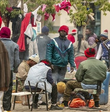 migrants subsahariens Berges du lac