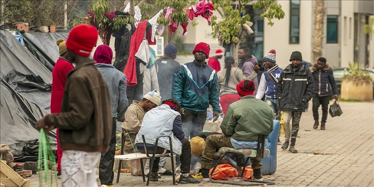 migrants subsahariens Berges du lac