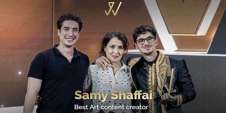 Samy Chaffai Samy Chaffai sacré meilleur créateur de contenu dans le monde arabe dans la catégorie Art