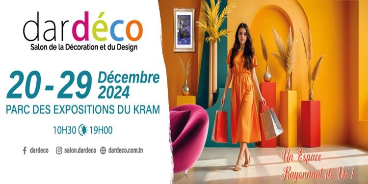 Dardeco Le Salon de la Décoration et du Design « Dardéco », du 20 au 29 Décembre 2024 au parc des expositions du Kram