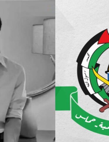 7ames "حمــ.اس" تنعى خالد فارس الذي توفي بعد محاولته رفع العلم الفلسطيني