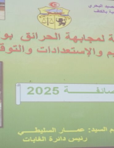 kefffff الكاف: وضع برنامج خصوصي لحماية المحاصيل الزراعية والغابات من الحرائق