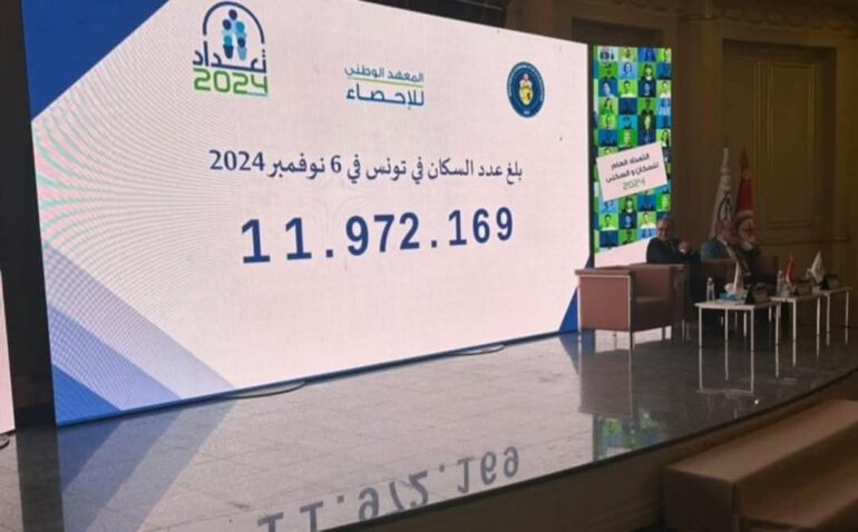 سكان تعداد السكان والسكنى 2024: عدد سكان تونس يبلغ 11.972.169 نسمة