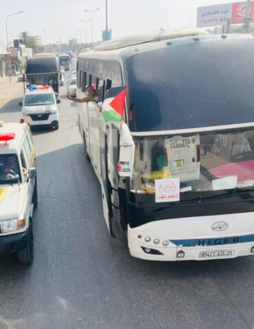 FB IMG 1750247270593 قافلة "الصمود" في طريقها إلى تونس