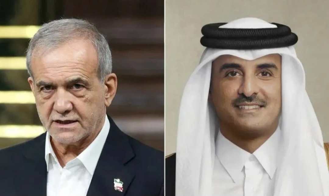 Screenshot 20250624 171307 Chrome الرئيس الإيراني يعرب لأمير قطر عن "أسفه" للهجوم الصاروخي