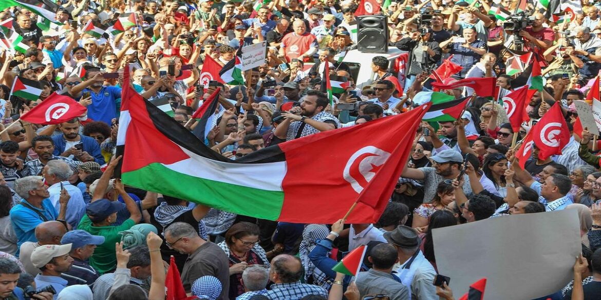 tunis 1 اليوم مسيرة تضامنية في العاصمة تنديدا بالتجويع في غ.ز.ة