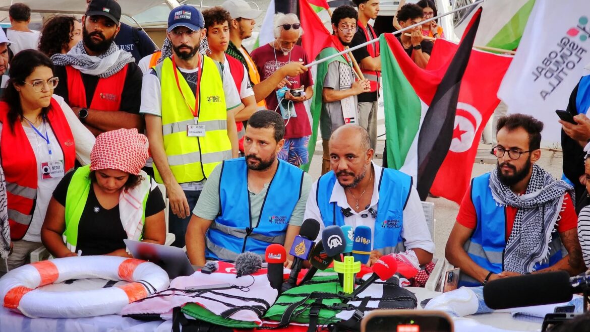 FB IMG 1757704650770 أسطول الصمود: "التبرعات موجهة لتجهيز السفن ودعم الأونروا بشفافية تامة"