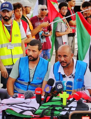 FB IMG 1757704650770 أسطول الصمود: "التبرعات موجهة لتجهيز السفن ودعم الأونروا بشفافية تامة"