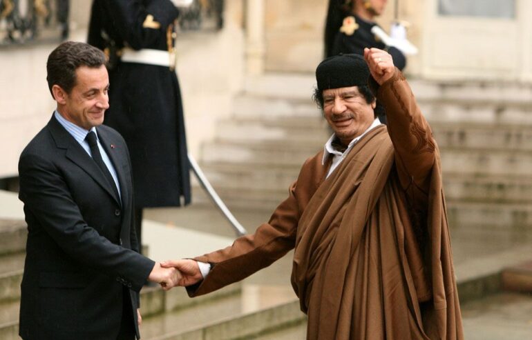 Sarkozy Kadhafi