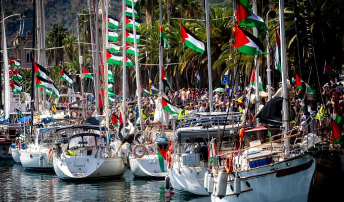 gaza 1 نجاة هدريش: تعنيف وترهيب لكافة المشاركين التونسيين في أسطول الصمود