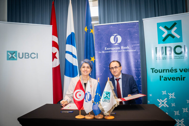 UBCI BERD 2025 1 Signature d’une lettre de mandat entre l’UBCI et la BERD pour la mise en place d’une ligne de crédit verte