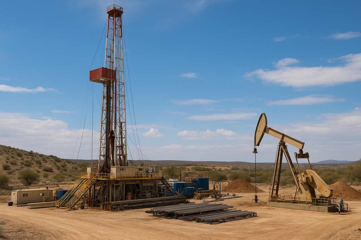 carburant petrole compressed الشروع منذ أوت المنقضي في حفر بئر استكشافية برخصة سيدي مرزوق