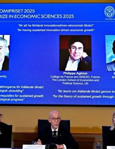nobel جائزة نوبل في الاقتصاد 2025 تُمنح لثلاثة باحثين تقديراً لأبحاثهم في “النمو القائم على الابتكار”