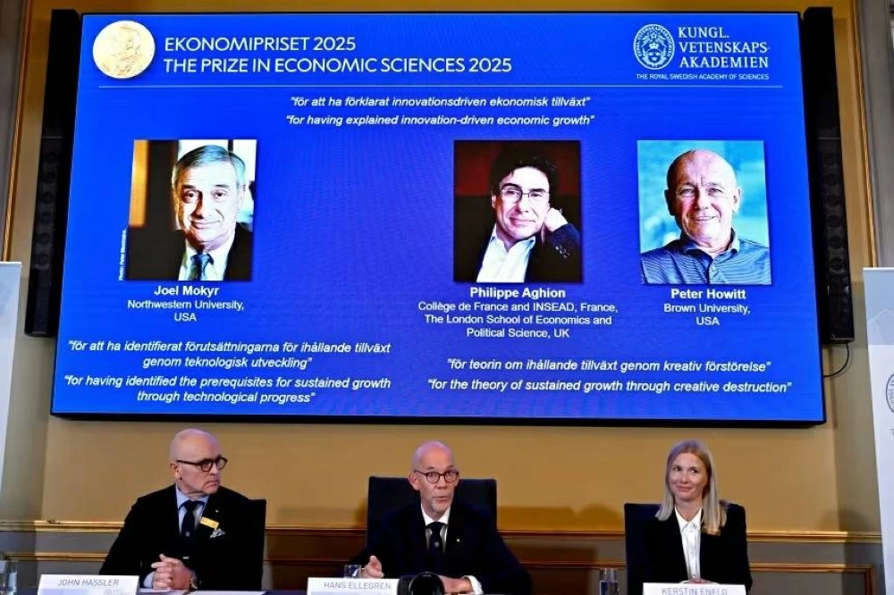 nobel جائزة نوبل في الاقتصاد 2025 تُمنح لثلاثة باحثين تقديراً لأبحاثهم في “النمو القائم على الابتكار”
