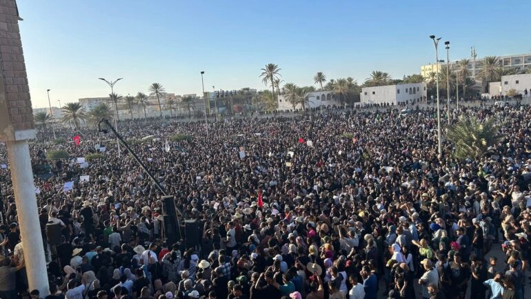 قابس 4 منير العدوني: أكثر من 100 ألف مشارك في المسيرة السلمية بقابس اليوم