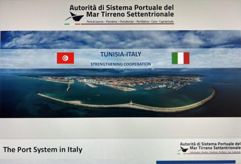 tu ita تونس - ايطاليا: مقترح للنّظر في إقامة خطّ مباشر من ميناء ليفورنو الى ميناء حلق الوادي