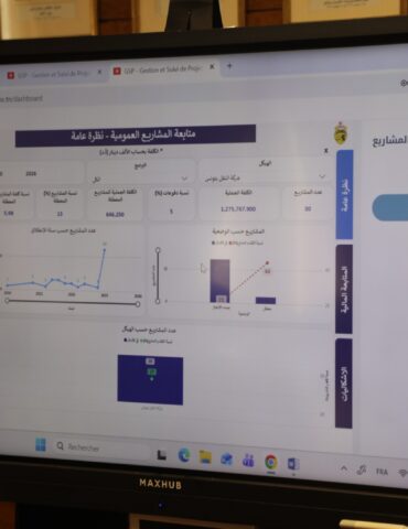 منصة رقمية نقل:تحديد موعد الإستغلال الفعلي للمنصة الرقمية لمتابعة المشاريع العمومية