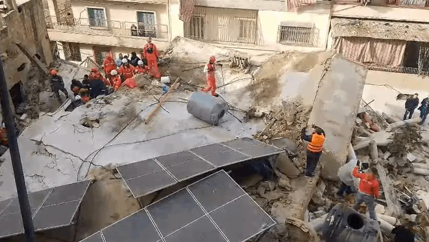 لبنان لبنان.. انهيار مبنى سكني وعمليات بحث عن مفقودين