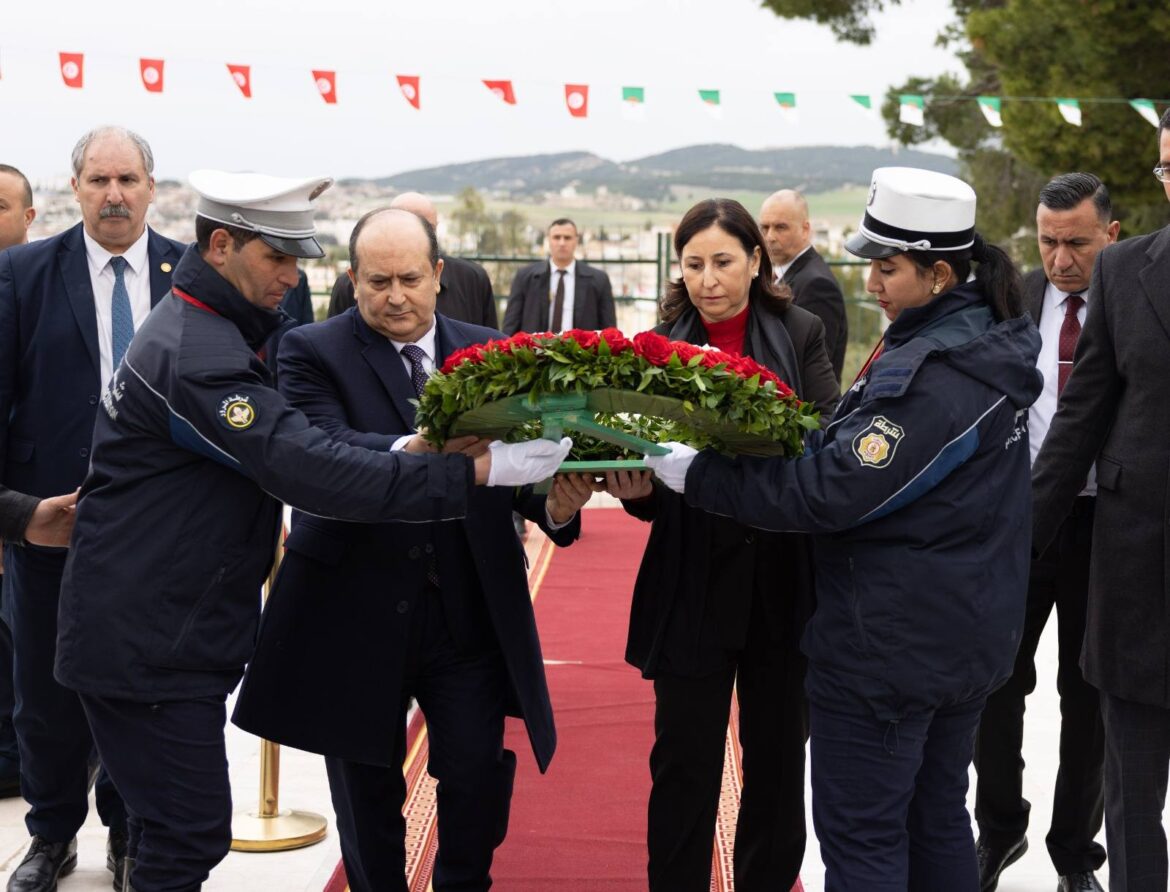 629596380 1325841269573701 6596814832855316363 n رئيسة الحكومة والوزير الأول الجزائري يشرفان على إحياء الذكرى 68 لأحداث ساقية سيدي يوسف