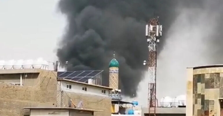 1774082152814 هجوم بمسيّرة على مقر المخابرات العراقية