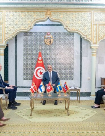 676588497 1419265630244054 7892674802097661023 n وزير الخارجية يعقد جلسة عمل مع سفراء دول شمال أوروبا للتباحث حول واقع وآفاق علاقات تونس ببلدانهم