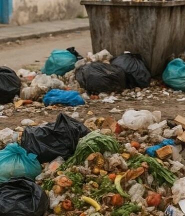 Déchets dans les espaces publics