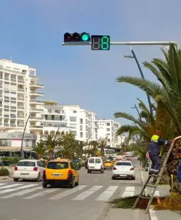 مرور إشارات ضوئية وممرات آمنة: خطوة جديدة لتحسين السلامة المرورية بسوسة