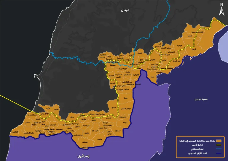 جنوب لبنان إسرائيل تعيد تشكيل الجنوب اللبناني وتعزل 568 كيلومترا مربعا