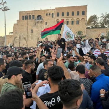 1062783.jpeg ليبيا: إحتجاجات في العاصمة طرابلس للضغط حكومة الوحدة الوطنية