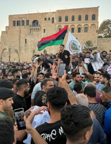 1062783.jpeg ليبيا: إحتجاجات في العاصمة طرابلس للضغط حكومة الوحدة الوطنية