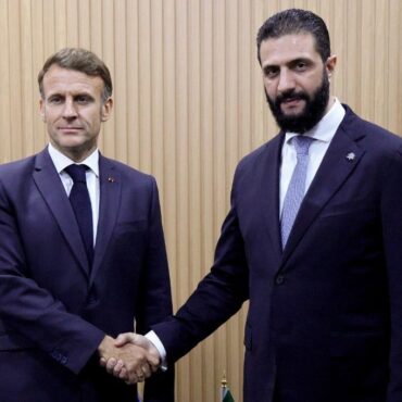 Emmanuel Macron Ahmad al-Charaa