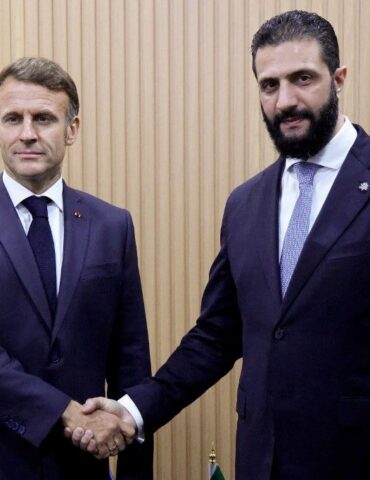 Emmanuel Macron Ahmad al-Charaa